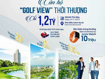 Chỉ với 1,2 tỷ sở hữu ngay căn hộ   golf view  thời thượng tại thành phố thuận an 0