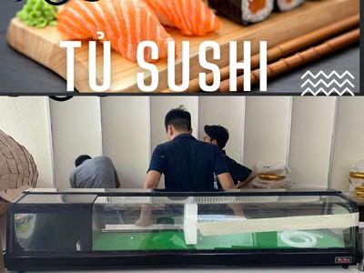 Tủ Trung Bày Sushi- Sashimi 1m8 0