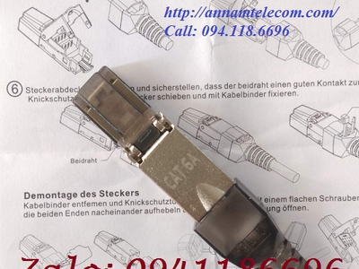 Hạt công nghiệp CAT6A/CAT7 không dùng TOOL Ancomteck ACT-6A-UK, sẵn số lượng 13