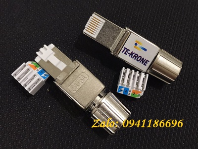 Hạt công nghiệp CAT6A/CAT7 không dùng TOOL Ancomteck ACT-6A-UK, sẵn số lượng 10
