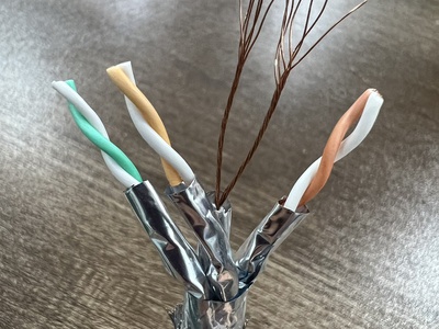 Thanh Đấu nối mạng dạng rỗng chống nhiễu Cat6A chuẩn 24, 48 cồng 14