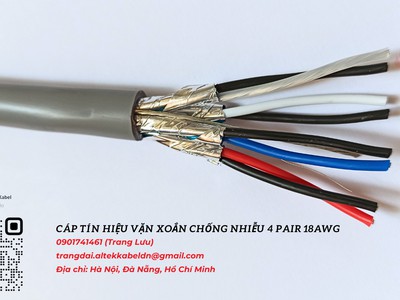 Cáp tín hiệu vặn xoắn chống nhiễu 18 AWG Altek Kabel 1