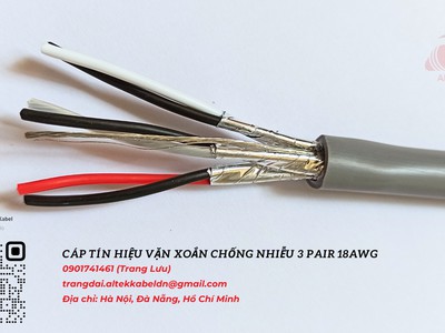 Cáp tín hiệu vặn xoắn chống nhiễu 18 AWG Altek Kabel 2