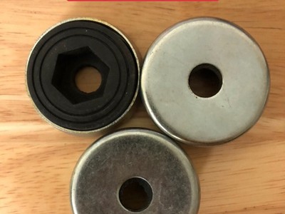 Chân đế tăng chỉnh,nắp sắt, nắp bọc thép mạ không gỉ lắp bu long 0