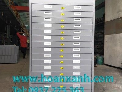 Tủ lưu bản vẽ 15 ngăn khổ A0, Tủ lưu bản vẽ 15 ngăn TV-A015 4