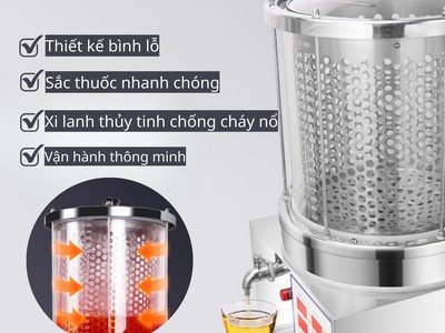 Máy sắc thuốc bắc tự động 8L - 12L - 20L 9