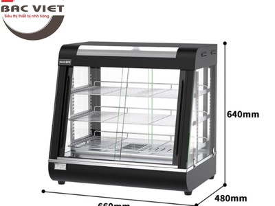 Tủ trưng bày kính phẳng giữ nóng Gà rán, Khoai Tây Chiên 6