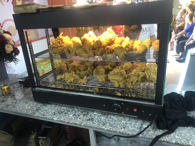 Tủ trưng bày kính phẳng giữ nóng Gà rán, Khoai Tây Chiên 1