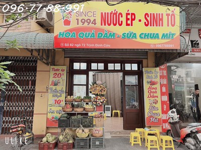 Sang nhượng cửa hàng.do mình sắp sinh, cần sang nhượng cửa hàng nước ép, trà chanh, đồ ăn vặt, bán 0