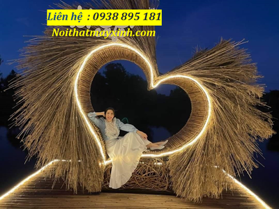 Xưởng sản xuất ghế trái tim chụp hình check in giá rẻ tại hcm 8