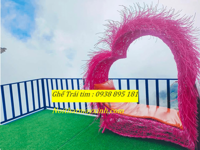 Xưởng sản xuất ghế trái tim chụp hình check in giá rẻ tại hcm 12