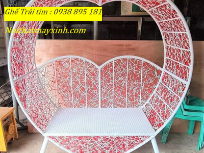 Xưởng sản xuất ghế trái tim chụp hình check in giá rẻ tại hcm 13