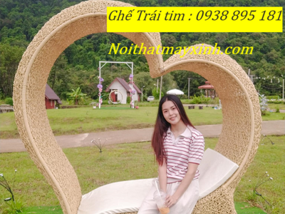 Xưởng sản xuất ghế trái tim chụp hình check in giá rẻ tại hcm 16