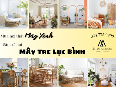 Nội thất bàn ghế mây tre 0