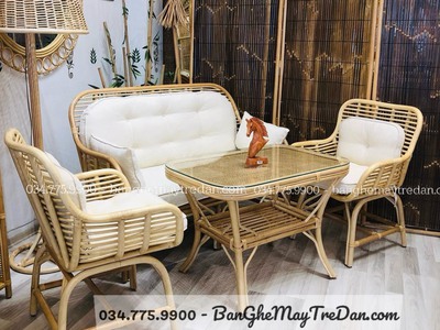 Nội thất bàn ghế mây tre 9