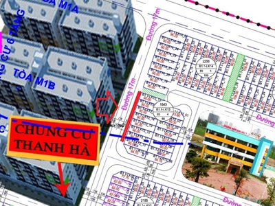 Chính chủ cần bán đất Liền Kề B1.1 nhìn chung cư Thanh hà Cienco 5 5