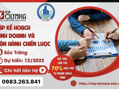 Khoá học “Lập KH kinh doanh và vận hành chiến lược” tại Sóc Trăng 0