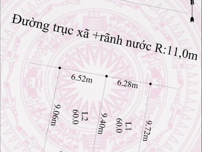 Mặt đường Liên Xã Cao Nhân, 60m2, Mặt Tiền Hơn 6m, Giá Đầu Tư 980tr. 0