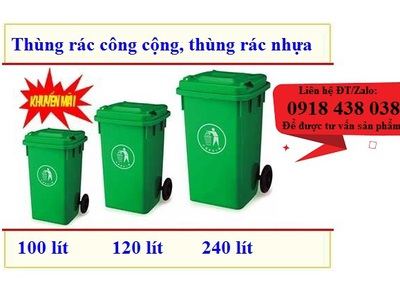 Giảm giá các loại thùng rác công cộng 60l, 80, 120l, 240l, 660l 2