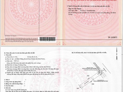 Bán đất tại xã Minh Thắng, Chơn Thành, Bình Phước 0