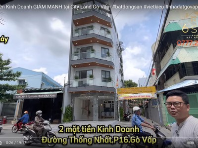 Giảm giá sâu mặt tiền kinh doanh đường thống nhất, video chi tiết trong kênh you,tube bất động sản 0
