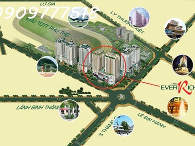 Chính chủ cho thuê văn phòng tại toà nhà the everrich có vị trí thuận lợi ngay góc đường 3/2 và lê 1