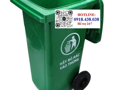 Xả kho lẻ bằng sỉ thùng rác 120l, 240l màu xanh số lượng lớn 0