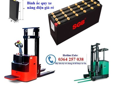 Bình ắc quy xe nâng bán tự động, xe nâng điện giá rẻ trên toàn quốc 1
