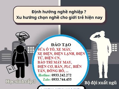 Đào tạo nghề cho bộ đội xuất ngũ. Trung tâm dạy nghề 272 0