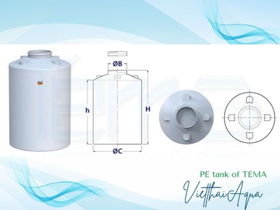 Bồn nhựa pe tema dung tích chứa 1m3 đến 25m3 0