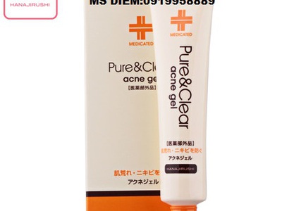 Gel Đặc Trị Mụn Pure   Clear Acne Gel Hanajirushi 0