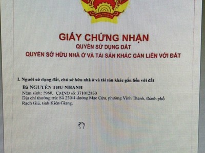Chính chủ cần bán căn nhà ngay khu đô thị phú cường - phường an hoà - tp rạch giá - kiên giang 3