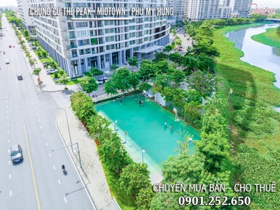 Cho thuê căn hộ 2PN Midtown Phú Mỹ Hưng Quận 7 dt 78m giá 19tr/th LH Danh Trần PMH 3