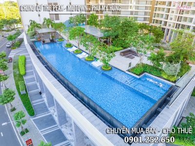 Cho thuê căn hộ 2PN Midtown Phú Mỹ Hưng Quận 7 dt 78m giá 19tr/th LH Danh Trần PMH 6