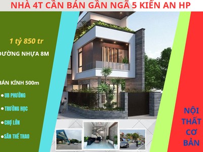 Bán nhà 4 tầng gần ngã 5 Kiến An 0