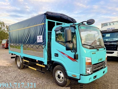 Xe tải Jac N350S tải 3t49 thùng dài 4m3 máy Cummins Mỹ 3