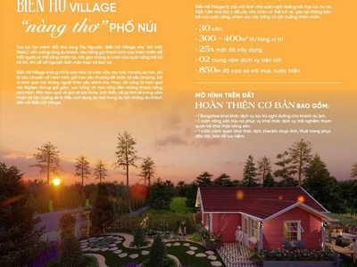 Mở bán village biển hồ vị trí đẹp cơ hội đầu tư tốt 1