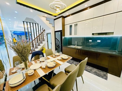 Nhà xây mới 4 tầng ô tô đỗ cửa tại liên ninh - thiết kế 3 ngủ tặng full nội thất 1