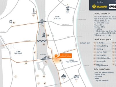 Suất ngoại giao căn 2PN tầng cao SUN COSMO RESIDENCE Đà Nẵng view biển, view thành phố 3