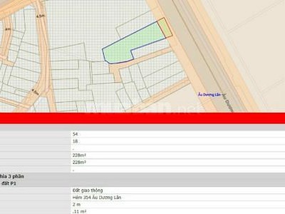 NHÀ NGỘP MT Âu Dương Lân F3Q8, DT: 228m2   8x25m, nở hậu 0