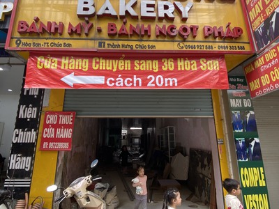 Chính chủ cho thuê mặt bằng kinh doanh mặt phố SỐ 09 HOÀ SƠN - TT CHÚC SƠN 2