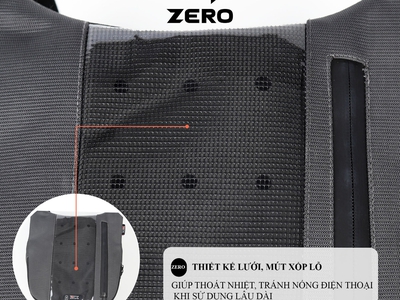 Túi treo xe máy chính hãng ZDK Zero, túi treo đầu xe, túi treo ghi đông xe máy chứa đồ dùng, cảm ứng 4