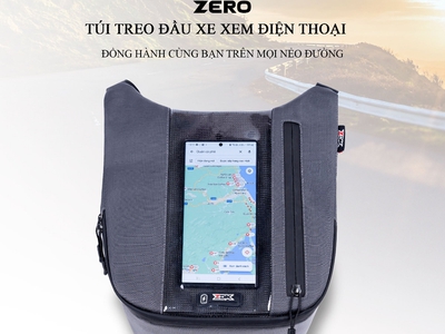 Túi treo xe máy chính hãng ZDK Zero, túi treo đầu xe, túi treo ghi đông xe máy chứa đồ dùng, cảm ứng 7
