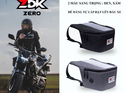 Túi treo xe máy chính hãng ZDK Zero, túi treo đầu xe, túi treo ghi đông xe máy chứa đồ dùng, cảm ứng 1