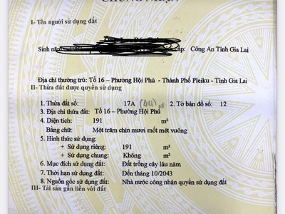 Chuyển hướng kinh doanh bán lại nhà tại hẻm phù đổng, tổ 16, p. hội phú, tp. pleiku, gia lai 0