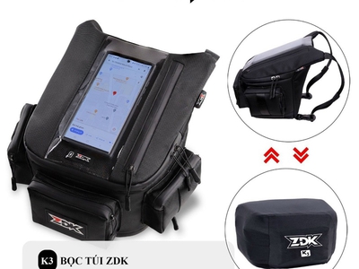Túi treo xe máy chính hãng ZDK K3, nhiều ngăn,túi treo đầu xe, túi treo ghi đông xe máy chứa đồ dùng 2