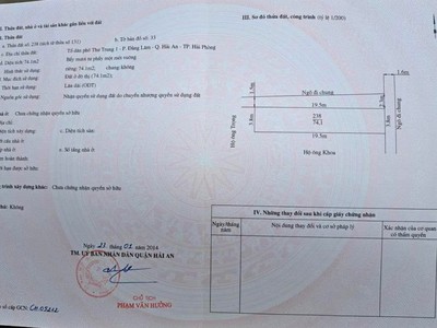 Bán đất tặng nhà ngõ 225 ngô gia tự, diện tích 74m giá 1.8 tỉ 0