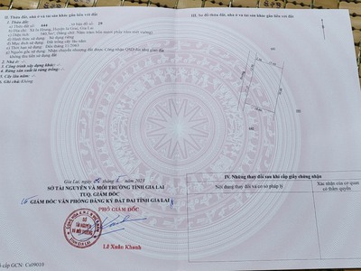 Cần tiền trả nợ con đi du học bán gấp lô đất pleiku gia lai 1