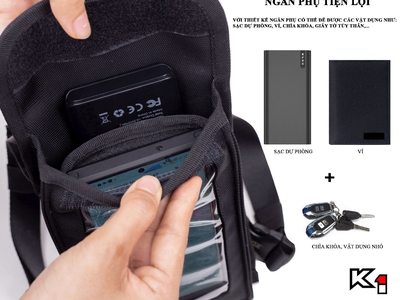 Túi treo xe máy chính hãng ZDK K1, túi treo đầu xe loại nhỏ gọn, tiện lợi 8