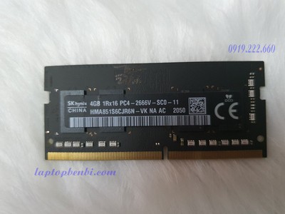 Ram laptop 4GB DDR4 Bus 2666- Ram zin laptop tháo máy Macbook 2